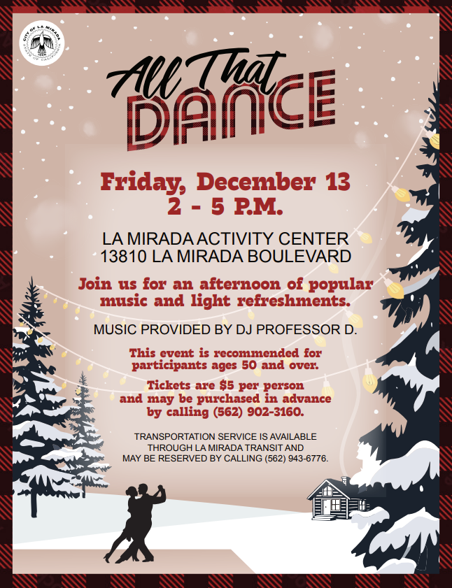 All That Dance - December 13 Flyer