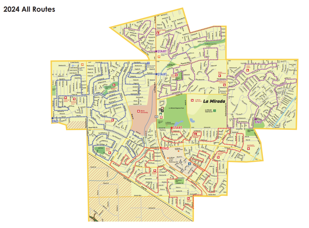 Full Map - 2024 Santa Caravan